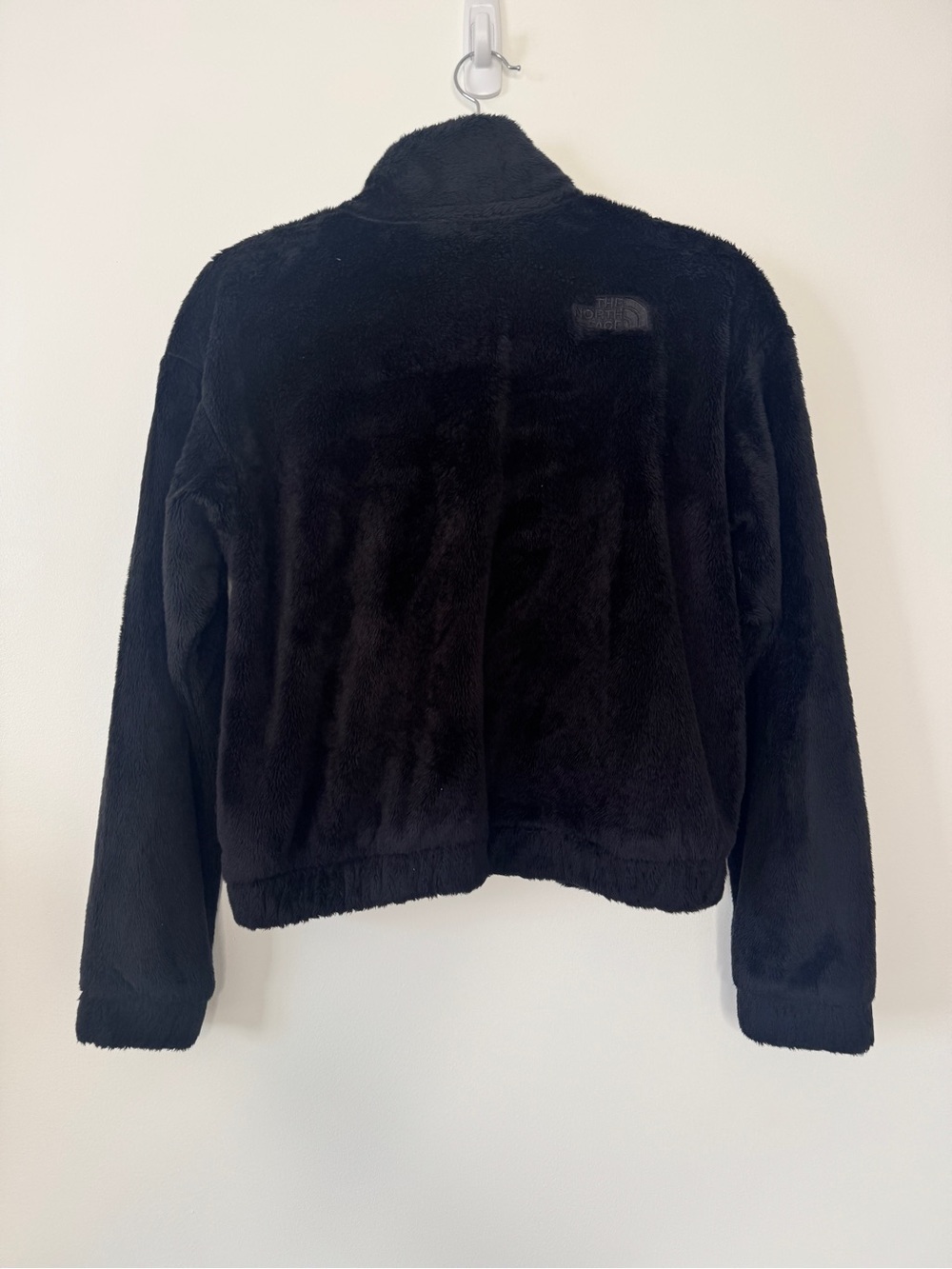 The North Face Kids Osolita Fleece Pile Fuzzy Jacket Coat Full Zip Black Sz XL - Picture 2 of 13
